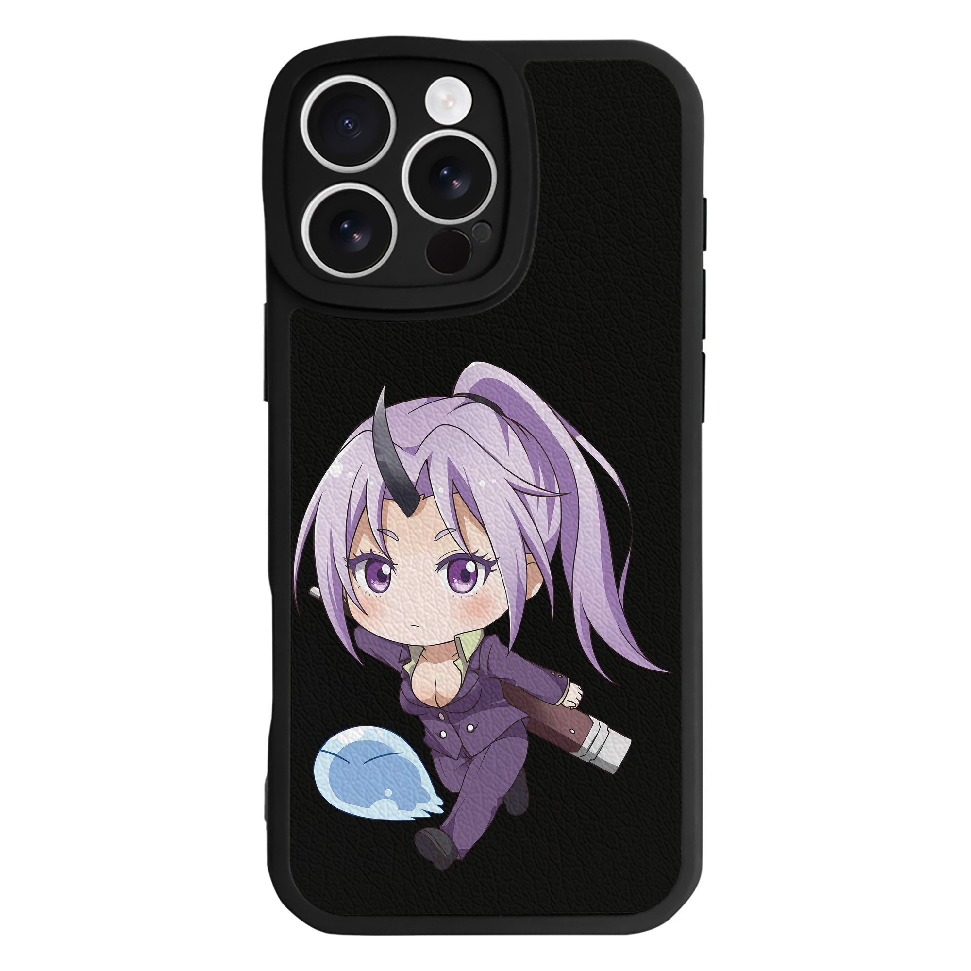 （画像用） 転スラ Regarding Reincarnated to Slime 【iPhone 16シリーズ対応】シリコンスマホケース（レザー調） 材質：シリコン